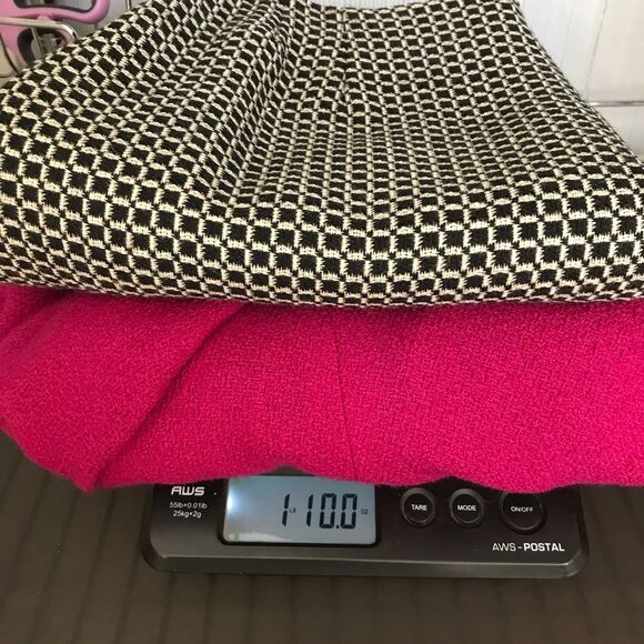 Vintage Canvasbacks Womens Art Wear Wool Suit Fushia Black & White 2 Button 12 - Picture 12 of 15